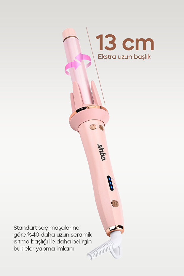 Profesyonel Otomatik Saç Maşası Kalın Su Dalgası 25mm Extra Uzun Başlıklı