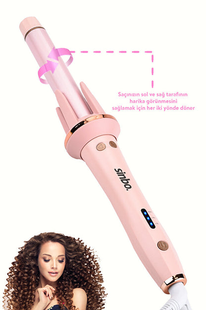 Profesyonel Otomatik Saç Maşası Kalın Su Dalgası 25mm Extra Uzun Başlıklı